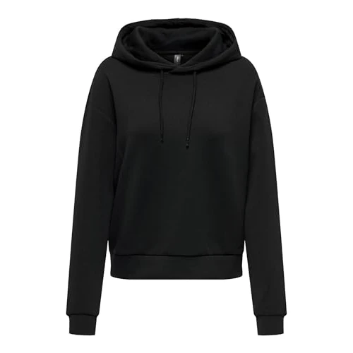 Offerta a tempo: ONLY Onplounge-Felpa con Cappuccio Noos, Nero — 15% da 34,99 € a 29,89 €
