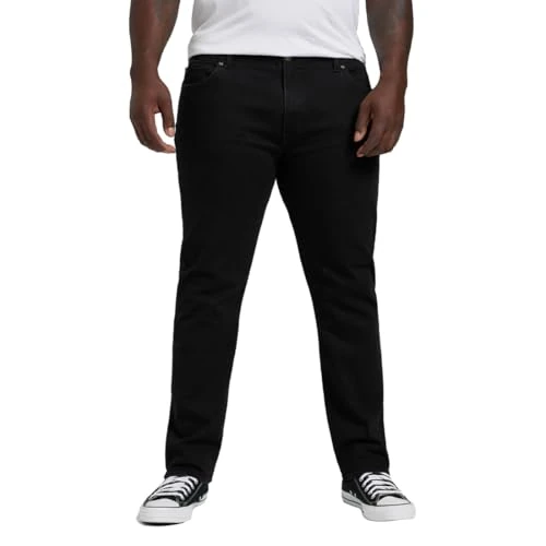 Limited-time offer: LEE - Mens Jeans - Regular Straight Fit - Extreme Motion - Black from 29.21 £ to 29.21 £ (save 0.00%)