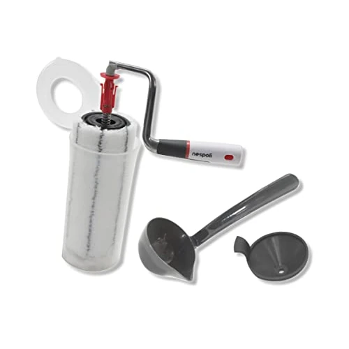 Offerta a tempo: Nespoli - Rullo per Pittura NonStopMatic 21cm con Serbatoio e Meccanismo Automatico RollMatic, Rullo con Serbatoio per Imbiancare Capacità 0.6 L, Sistema FreshBox per Conservazione e Viscosimetro - 25% da 30.49 € a 22.90 €