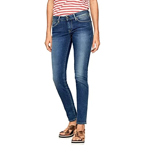 Offerta a tempo: Pepe Jeans Soho, Pantaloni Donna, Blu (Denim-z63), 24W / 32L - 35% da 89.00 € a 57.99 €