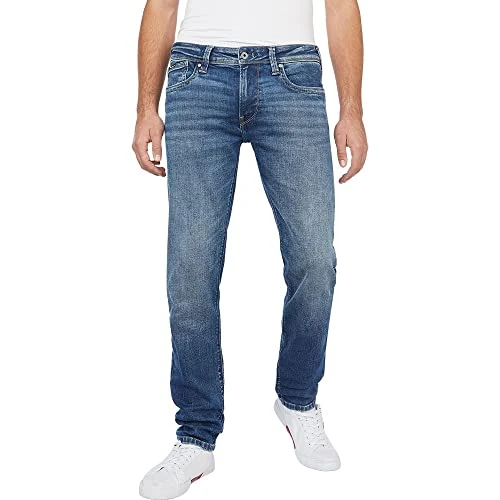 Tijdelijke aanbieding: Pepe Jeans London Low Hatch heren slim fit low rise stretch denim, medium blauwe was van 99.00 € naar 58.37 € (41% korting)