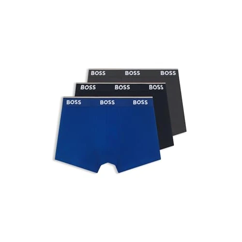 Zeitlich begrenztes Angebot: BOSS Hugo Herren Trunk 3p Co/EL Boxershorts, Open Blue 487, M von 44.95 € auf 31.95 € (29% Rabatt)