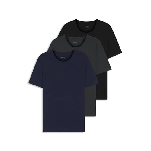 BOSS Hugo Herren T-Shirt Rn 3p Co T-Shirt, Open Blue 497, XL