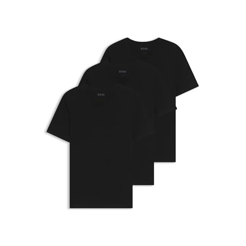 BOSS Tshirtvn 3P Classic T-Shirt, Noir 1, L Homme
