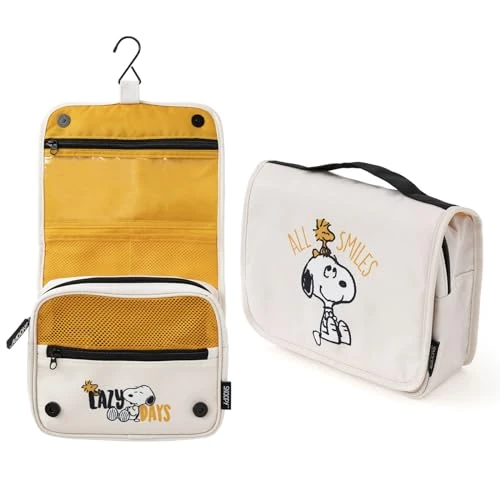 Offerta a tempo: Grupo Erik Snoopy Peanuts Beauty Case da Viaggio | Organizer Trucchi | Beauty Case Donna da Appendere, Impermeabile, Scomparti e Gancio, Regalo Donna, 24 x 20 x 9 cm, Snoopy Gadget - 0.00% da 19.89 € a 19.89 €