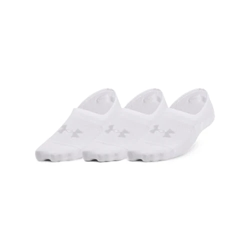 Oferta limitada: Under Armour UA Breathe Lite Ultra Low 3p Calcetines invisibles para mujer, calcetines deportivos cómodos y transpirables, color blanco/blanco/gris de 18.00 EUR a 10.25 EUR (ahorro 43%)