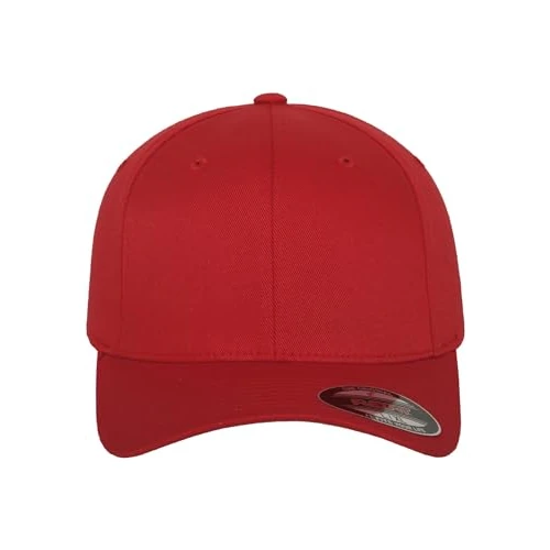 Flexfit Mixte Flexfit Wooly Combed Casquette de baseball, Rouge, 1 an EU