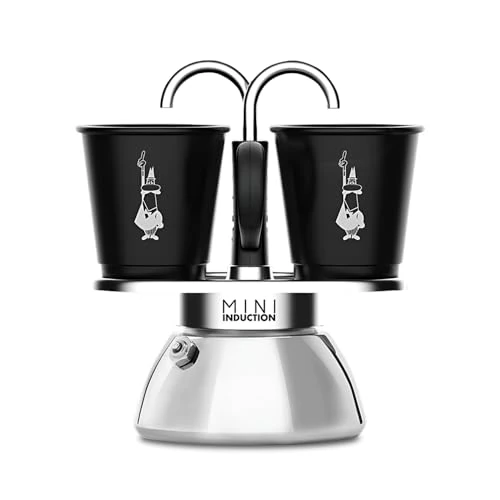 Offerta a tempo: Bialetti Caffettiera Mini Express Induction, 2 Tazze (100 ml), Adatta a Tutti i piani cottura, Nera - 17% da 51.39 € a 42.61 €