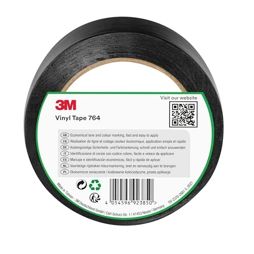 Zeitlich begrenztes Angebot: 3M PVC-Klebeband 764i, schwarz, 50 mm x 33 m, Schwarz von 14.27 € auf 14.27 € (0.00% Rabatt)