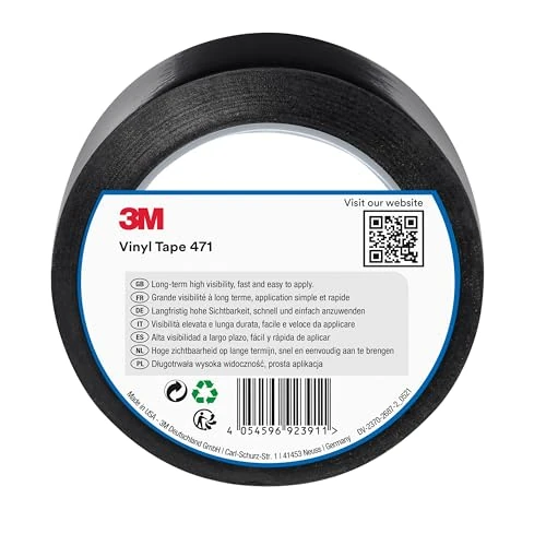 Beperkte aanbieding: 3M Vinyltape, 471, zwart, 50 mm x 33 m, 0,13 mm van 32.10 EUR naar 32.10 EUR (besparing 0%)