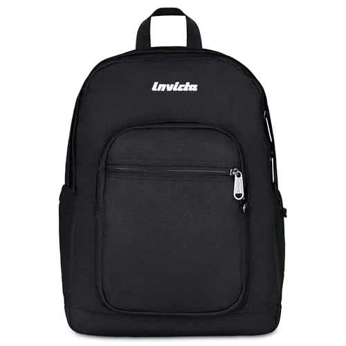 Oferta limitada: Invicta JELEK Mochila - Mochila de doble compartimento - Bolsillo para PC - Bolsillo para botella - Mochila escolar, viajes y ocio - Capacidad máxima de 38 litros, Negro azabache, Talla única, Casual de 67.63 € a 67.63 € (ahorro 0.00%)