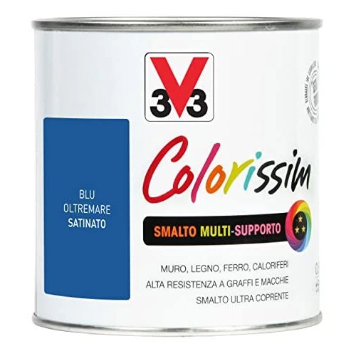 V33 Multi-Support Nail Polish Colorissim Blue Oltremare 0,5lt