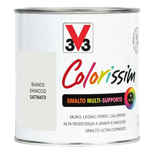 Offerta a tempo: V33 Smalto Multisupporto Colorissim Bianco Ghiaccio 0,5L - 10% da 18.71 € a 16.82 €