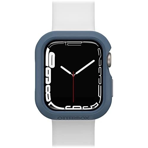Tijdelijke aanbieding: OtterBox All Day Watch Bumper voor Apple Watch Series 9/8/7 - 41mm, Schokbestendig, Valbestendig, Slanke beschermhoes voor Apple Watch, Guards Display and Edges, Blauw/Grijs van 19.99 EUR naar 19.99 EUR (korting 0%)