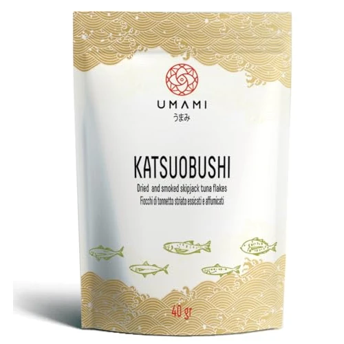 Oferta limitada: Umami Katsuobushi Copos de Bonito 40g - Hanakatsuo Auténtico - Pesca Sostenible, Secado Lento - Ideal para Caldo Dashi, Takoyaki y Okonomiyaki de 7.99 € a 7.99 € (ahorro 0.00%)