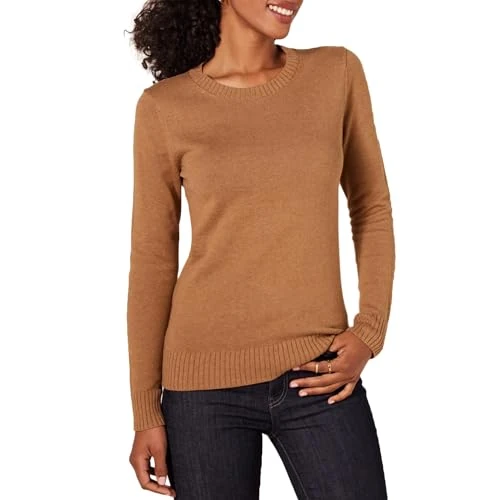 Limited offer: Amazon Essentials Womens 100% Cotton Crewneck Sweater (Available in Plus Size) from 23.81 EUR to 20.00 EUR (save 16%)