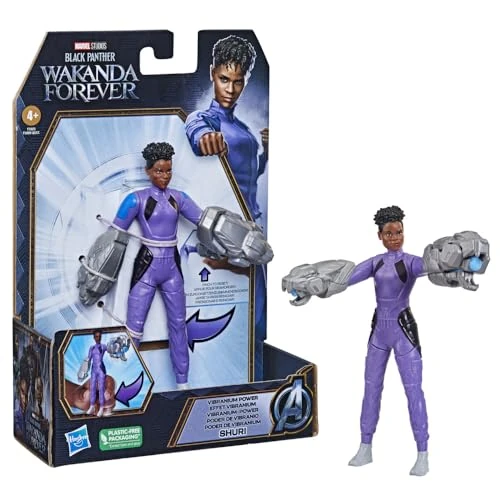 Zeitlich begrenztes Angebot: Marvel Studios' Black Panther Wakanda Forever Vibranium Power Shuri, 15,2 cm Actionfigur, Spielzeug für Kinder ab 4 Jahren von 13.20 € auf 13.20 € (0.00% Rabatt)