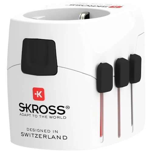 Oferta limitada: SKROSS | 1.302460 | PRO LightUSB | Adaptador de Viaje Universal 2 y 3 Polos y con 2 Tomas USB | Voltaje y Potencia: 100V – 630W / 250V – 1575W - Protección Anti Choque Eléctrico de 41.11 € a 41.11 € (ahorro 0.00%)