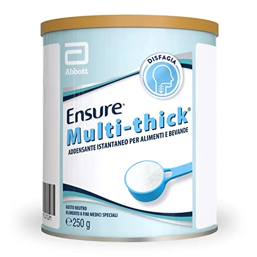 Offerta a tempo: Abbott Nutrition Ensure Multi-Thick, Addensante Alimentare Istantaneo per Cibi e Bevande, Gusto Neutro, Formato 250 g - 44% da 17.99 € a 9.99 €