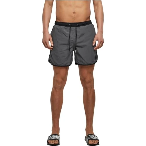 Begrenztes Angebot: Urban Classics Herren Retro Swimshorts von 23.00 EUR auf 17.02 EUR (Rabatt 26%)