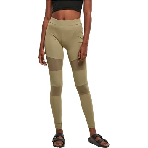 Oferta limitada: Urban Classics Mallas para Mujer Tech Mesh Leggings, Caqui, M de 19.90 EUR a 14.24 EUR (ahorro 28%)