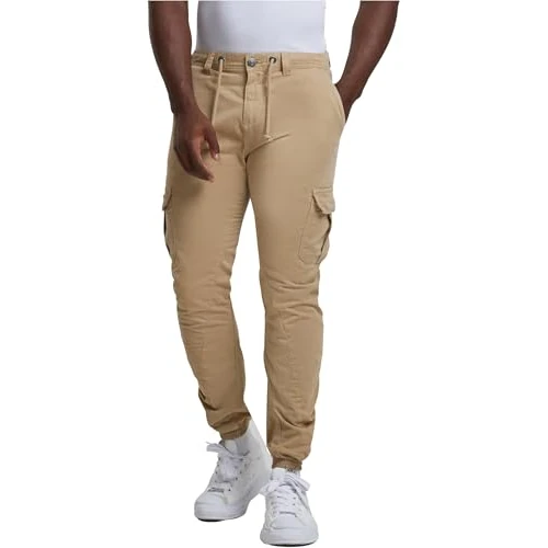 Urban Classics M?skie spodnie cargo do joggingu, lu?ne spodnie cargo dla m??czyzn, dost?pne w wielu wariantach kolorystycznych, rozmiary XS-5XL, be?owy (Unionbei), XL