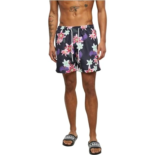 Tijdelijke aanbieding: Urban Classics heren Onderbroeken Zwemshort met patroon,Dark Jungle Aop,L van 24.90 € naar 14.99 € (40% korting)