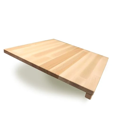 Limited offer: Fackelmann Beech Wood Cutting Board 40 x 40 cm, Easy and Convenient to Use for Dough and Preparation of Fresh Pasta, One Size, with Appo Risers from 22.79 EUR to 22.79 EUR (save 0%)