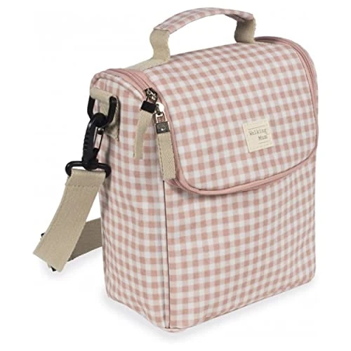 Zeitlich begrenztes Angebot: Walking Mum. i Love Vichy Thermotasche für Babynahrung, großes Fassungsvermögen, vielseitiges Design mit kurzem Griff und Schultergurt, Rosa, Maße: 26 x 23 x 12 cm, Rose, Zeitgenössisch von 32.44 € auf 32.44 € (0.00% Rabatt)