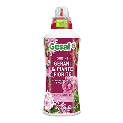 Offerta a tempo: GESAL Concime Gerani & Piante Fiorite, Per Fioriture Abbondanti e Prolungate — 20% da 8,60 € a 6,90 €