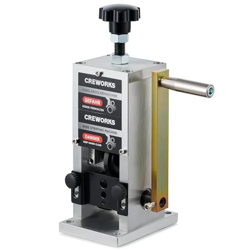Tijdelijke aanbieding: CREWORKS Handmatige Kabelstripmachine 1,5-25 mm Kabelstripmachine Boorbediende Stripmachine met Verstelbare Invoeropening Stripgereedschap Koperdraadrecycling (1,5-25 mm, 3 Invoergaten) van 69.99 € naar 69.99 € (0.00% korting)