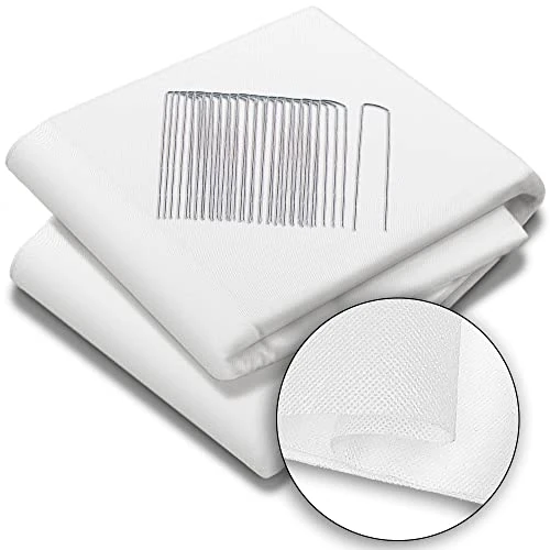 Offerta a tempo: VOUNOT® Tessuto Non Tessuto per Piante 50g/m², Telo Antigelo Piante Protezione Invernale con 20 Pioli, Vello Protettivo da Giardino 1.5x20m, Bianco - 27% da 19.99 € a 14.58 €