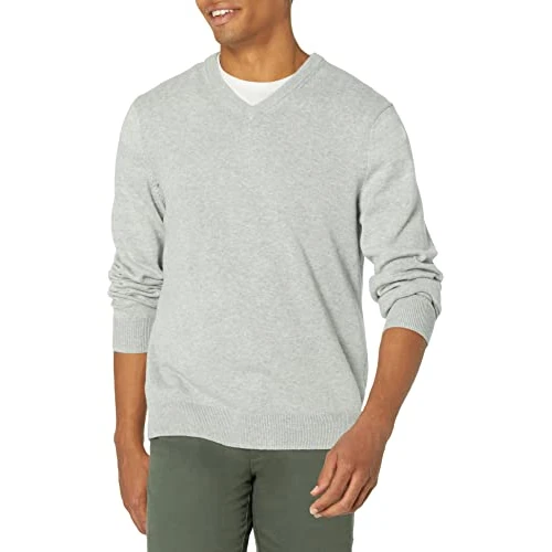 Limited offer: Amazon Essentials Men's V-Neck Pullover Sweater (Available in Big & Tall) from 18.41 EUR to 18.41 EUR (save 0%)