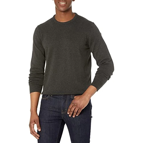 Zeitlich begrenztes Angebot: Amazon Essentials Herren Langärmliger Pullover Mit Rundhalsausschnitt, 100% Baumwolle, Erhältlich In Groß Und Schwer, Dunkelgrau Meliert, XXL Große Größen Tall von 23.30 € auf 23.30 € (0.00% Rabatt)
