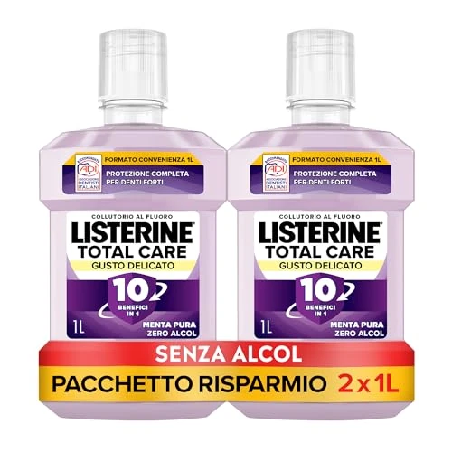 Limited offer: Listerine Total Care, Delicate Gusto, 2x1L from 19.30 EUR to 19.30 EUR (save 0%)