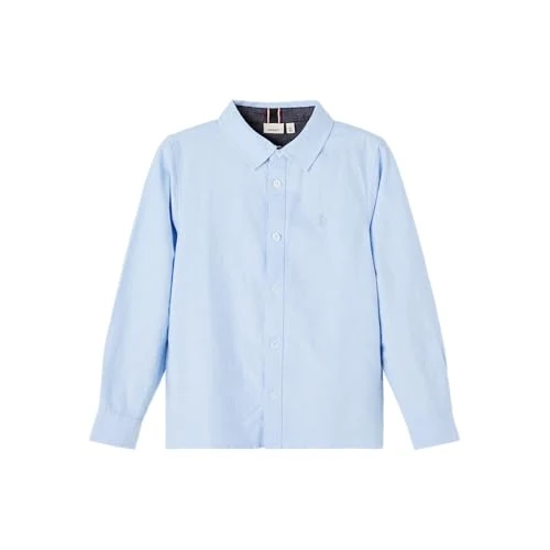 Limited-time offer: NAME IT Men's NKMNEWSA LS Shirt NOOS Shirt, Blue, 146/152 from 19.39 £ to 19.39 £ (save 0.00%)