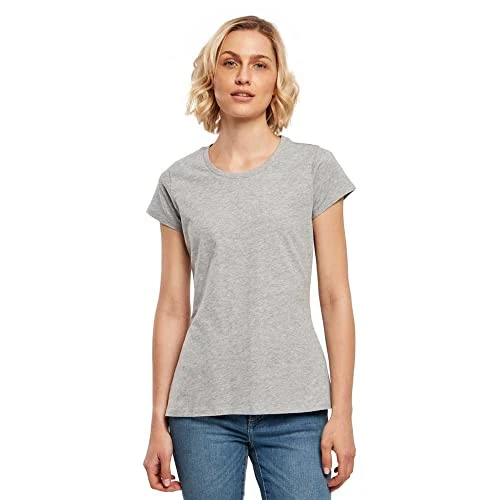 Offre limitée : Build Your Brand Femme Bb012-ladies Basic Tee T-Shirt, Gris, M EU de 12.48 € à 12.48 € (0.00% de remise)