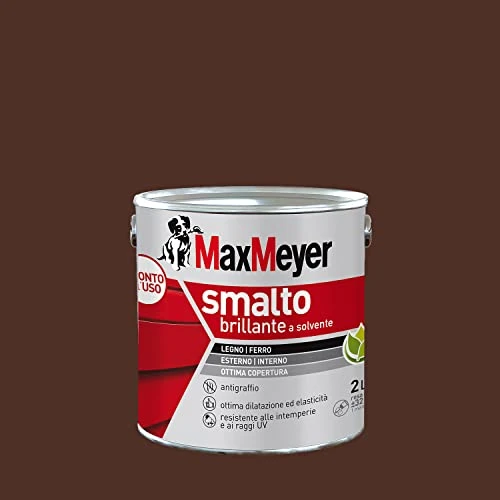 Offerta a tempo: MAXMEYER Smalto a solvente per ferro e legno brillante MARRONE R8016 2 L - 0.00% da 51.50 € a 51.50 €