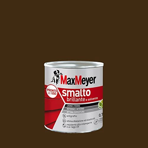 Offerta a tempo: MAXMEYER Smalto a solvente per ferro e legno brillante TESTA DI MORO R8017 0,750 L - 11% da 25.90 € a 22.99 €