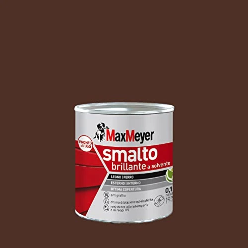 Offerta a tempo: MAXMEYER Smalto a solvente per ferro e legno brillante MARRONE R8016 0,125 L - 53% da 14.95 € a 6.99 €