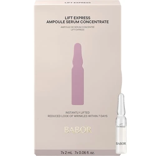 Oferta ograniczona: BABOR Lift Express Anty-Aging do pielęgnacji twarzy w ampułkach, natychmiastowy efekt przeciwzmarszczkowy, wegańska formuła, koncentraty Ampoule 7 x 2 ml z 39.90 EUR na 34.33 EUR (znizka 14%)