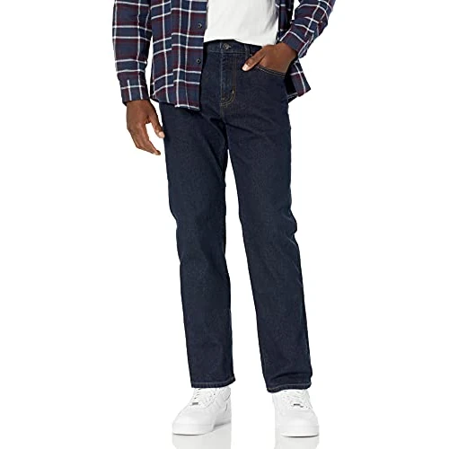 Oferta limitada: Amazon Essentials Pantalón Vaquero Elástico de Ajuste Recto - Colores interrumpidos Hombre, Lavado Suave, 44W / 34L de 25.20 EUR a 25.20 EUR (ahorro 0%)