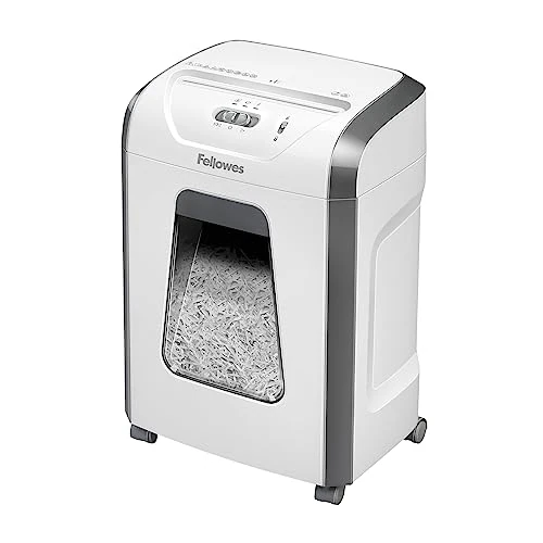 Zeitlich begrenztes Angebot: Fellowes Aktenvernichter, Papierschredder für 12 Blatt Partikelschnitt, Aktenvernichter P4, Schredder für Büro und Homeoffice, Powershred FS-12C, mit 19L Papierkorb, verarbeitet Kreditkarten, Weiß von 88.95 € auf 88.95 € (0.00