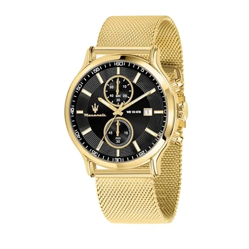 Offerta a tempo: Maserati EPOCA Orologio Uomo Cronografo in Acciaio, PVD Oro - R8873618014 - 0% da 149.50 € a 149.50 €