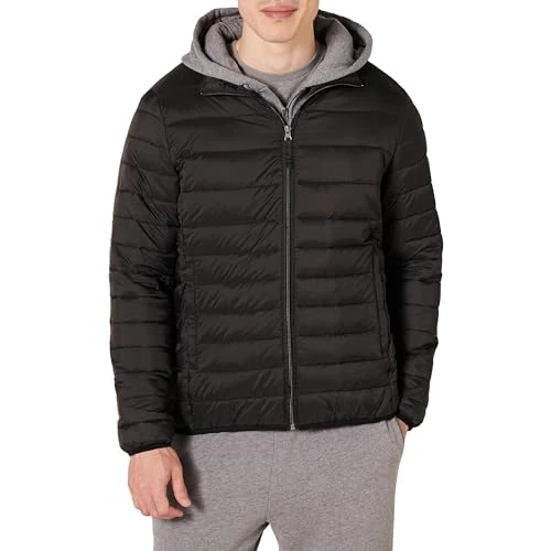 Offerta a tempo: Amazon Essentials Piumino Leggero Impermeabile Pieghevole (Disponibile In Taglie Extra Forti) Uomo, Nero, 5XL Plus - 0.00% da 35.60 € a 35.60 €