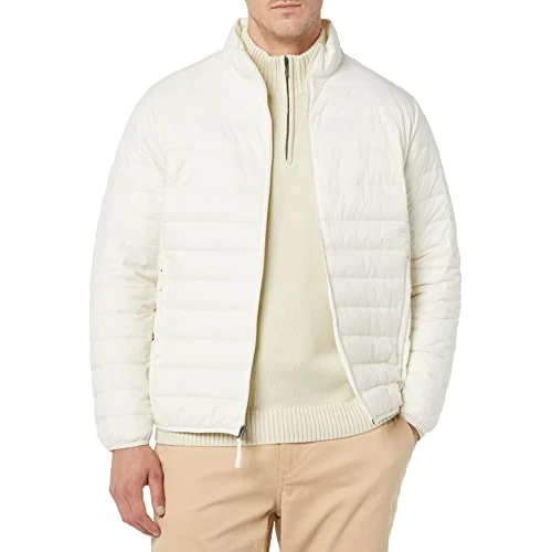 Limited-time offer: Amazon Essentials Men's Packable Lightweight Water-Resistant Puffer Jacket (Available in Big & Tall), Light Beige, M from 22.90 GBP to 22.90 GBP (save 0%)