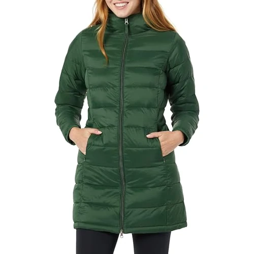 Offerta a tempo: Amazon Essentials Piumino da Donna Leggero Impermeabile Ripiegabile con Cappuccio (Disponibile in Taglie Forti), Verde Scuro, M - 39% da 61.80 € a 37.40 €