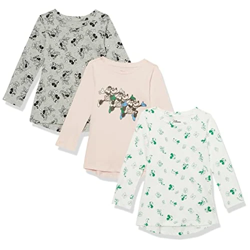 Oferta limitada: Amazon Essentials Disney | Marvel | Star Wars | Frozen | Princess Camisetas Tipo túnica de Manga Larga Niña, Pack de 3, Minnie Joy, 5 años de 14.60 € a 14.60 € (ahorro 0.00%)