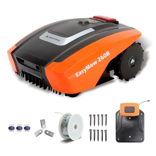 Offre limitée : Yard Force Robot Tondeuse Easymow 260B pour Jardins jusqu'à 260m². Noir/Orange de 347.75 EUR à 236.47 EUR (remise 32%)