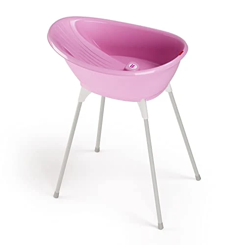 Offerta a tempo: OKBABY Kit Vaschetta Bella e Cavalletto di Supporto per il Bagnetto del Neonato, 0-12 Mesi, Vaschetta Rosa - 68% da 71.20 € a 22.94 €